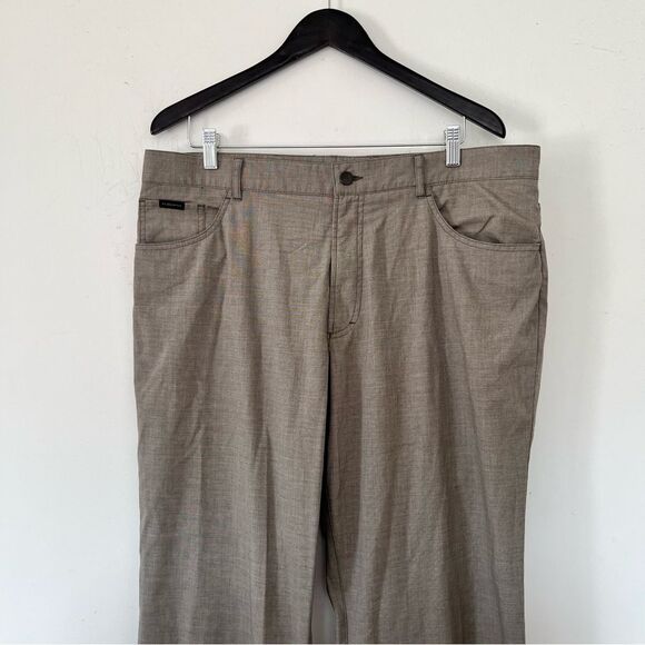 Alberto Ceramica Light Brown Tom Comfort Fit Wrinkle Resistant Dress Pant - Picture 9 of 9